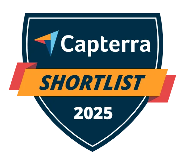 Capterra Shortlist 2025 badge