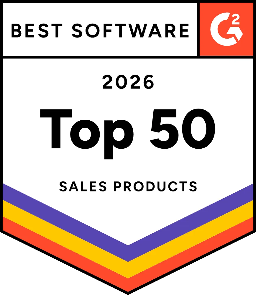 G2 Top 50 Sales Products 2026 badge